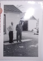Father &amp; Son Just Hanging Out Snapshot Photo 1947 - £3.13 GBP