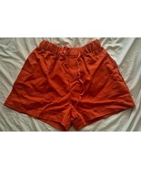 LADIES MED CORAL SHORTS DRAWSTRING ELASTIC WAIST - $5.00
