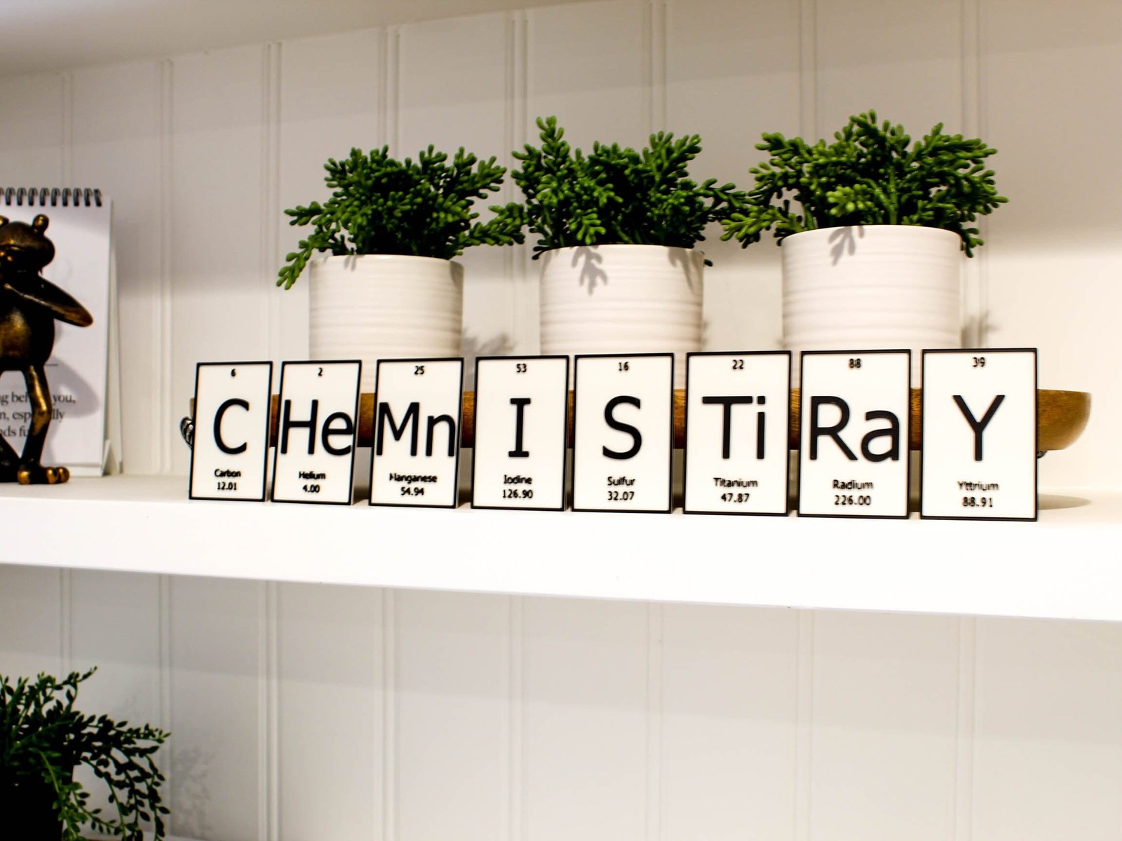 Primary image for CHeMnISTiRaY | Periodic Table of Elements Wall, Desk or Shelf Sign