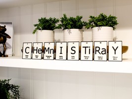 CHeMnISTiRaY | Periodic Table of Elements Wall, Desk or Shelf Sign - £9.50 GBP