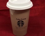 Falls Pointe NC STARBUCKS 8 oz Ceramic Travel Tumbler Cup Mug North Caro... - $17.33