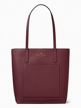 Kate Spade Daily Large Tote Burgundy Saffiano K8662 NWT $359 MSRP FS - £98.67 GBP