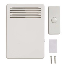 75 dB Wireless Plug-In Door Bell Kit with 1-Push Button, White - £10.25 GBP