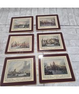 Vintage London Landmarks Cork-Backed Table Place Mats, Set Of 6 Greenwic... - $45.26 CAD