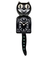 Black Kit-Cat Klock Swarovski Bow Authorized Custom Edition Jeweled Clock - $149.95