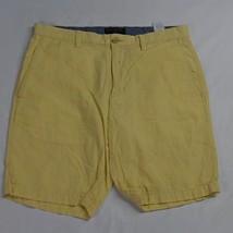 Banana Republic 31 x 10&quot; Yellow Linen Blend Aiden Chino Shorts - £13.42 GBP