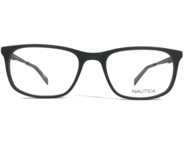 Nautica Eyeglasses Frames N8124 316 Grey Matte Dark Green Square 55-19-140 - $59.39