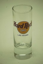 Advertising Hard Rock Cafe Las Vegas Shot Glass Tall Shooter Travel Bar ... - $9.89