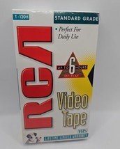 New RCA 6 Hour Video Tape Standard Grade T-120H 3 Pack VHS Blank Tape Sealed  - $12.59