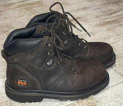 Timberland PRO Men&#39;s 6&quot; Pit Boss Steel Toe Industrial Work Boot Size 7W Wide - £51.11 GBP