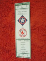 MLB 1995 Texas Rangers Ticket Stub Vs. Boston Red Sox 4/20/95 - £2.74 GBP