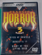 classic horror 3 movies DVD full screen not rated B/W and color good - £4.69 GBP
