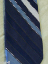 Tie  New Designer Collection By Regal Neck Tie Blue Silver Stripes Vintage  - £11.07 GBP