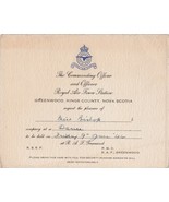 1944 INVITATION FOR A DANCE ROYAL AIR FORCE NOVA SCOTIA  - £9.32 GBP