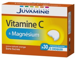 Juvamine Vitamin C &amp; Magnesium 30 Double Layer Tablets - £40.17 GBP