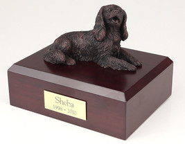 King Charles Spaniel Bronze Pet Cremation Urn Available 3 Diff Colors &amp; 4 Sizes - £133.39 GBP+