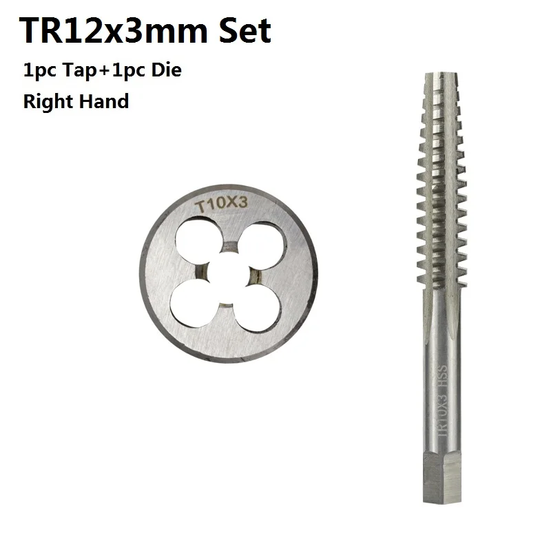 XCAN 2pcs Trapezoidal Tap and Die Set Right Hand hine  Tap HSS Screw Thr... - $361.40