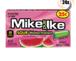 Full Box 24x Packs Mike &amp; Ike Sour Watermelon Chewy Candy | .78oz | Fat ... - $18.99