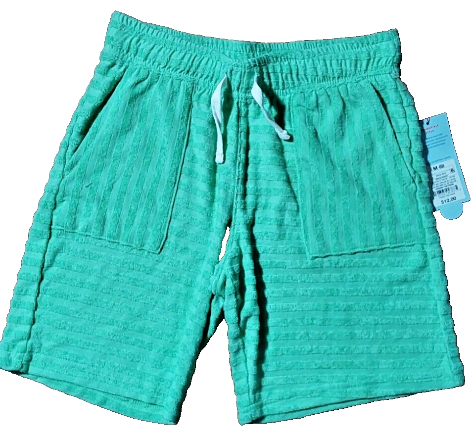 Cat & Jack Unisex Ribbed Knit Shorts Pull-on Drawstring Waist ~ Size M (8) ~ NWT