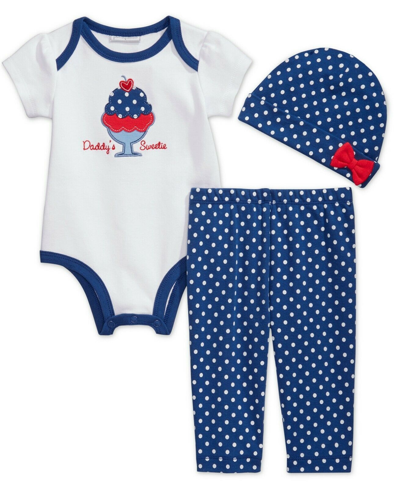 First Impressions Outfit For Girls 3 6 or 9 Months Daddy's Sweetie Ice Cream - $2.99