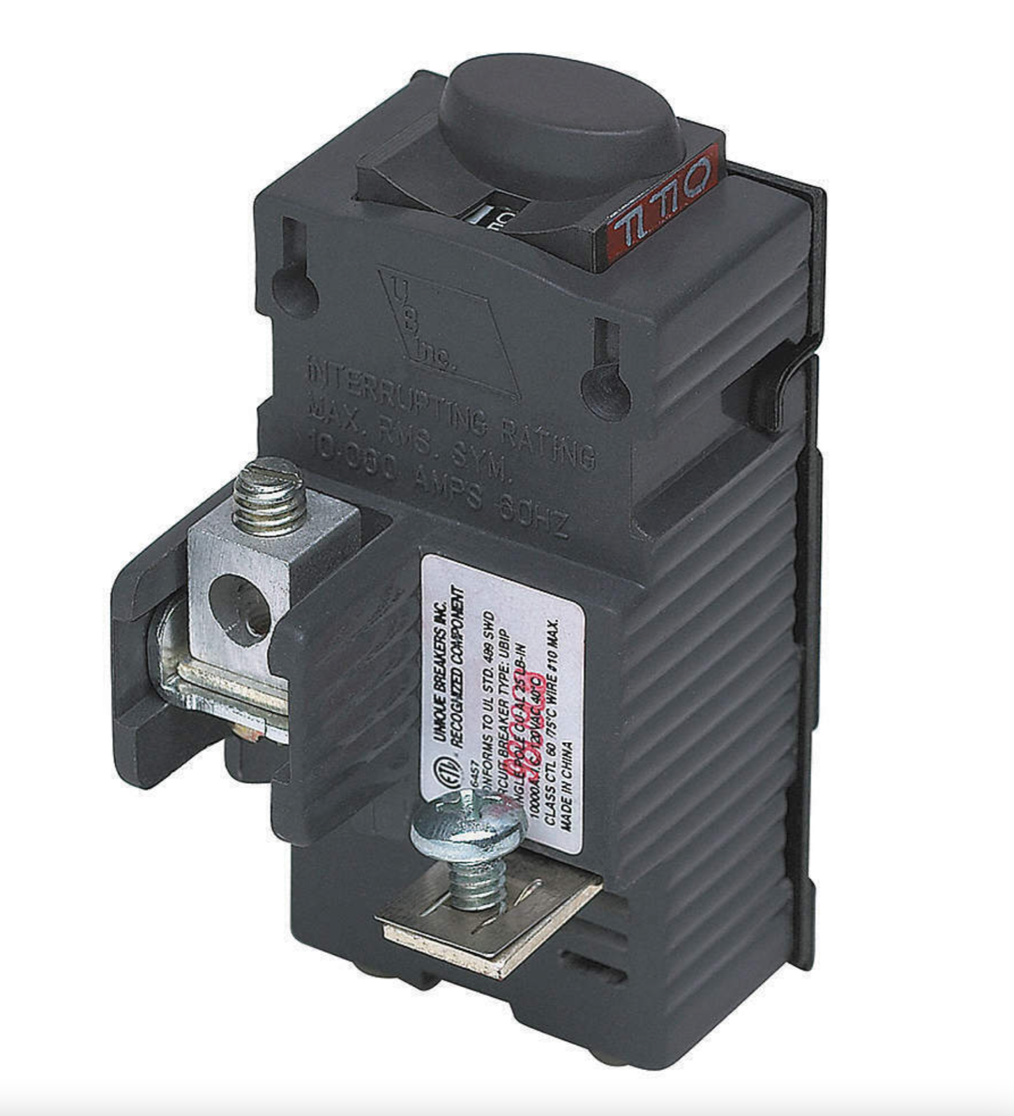 Primary image for PUSHMATIC UBIP120 Circuit Breaker,20A,Bolt On,120V,1P