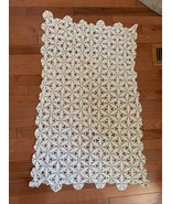 Vintage Hand Crocheter Table Runner 25”x36” #27b - £11.96 GBP