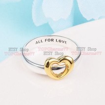 2023 Valentine&#39;s Day Release Radiant Two Tone Sliding Heart Rings  - £14.37 GBP