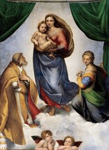 11728.Decor Poster.Room home Wall art design.Raphael painting Sistine Madonna - £12.94 GBP+