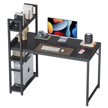 Computer Desk 47 Inch With Storage Shelves Study Writing Table For Home Office,M - £128.52 GBP