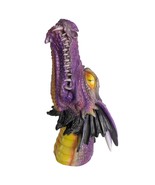 Mythical 12&quot; Purple Dragon Head Stick Incense Burner, Smoke Billows Thru... - $605.71 MXN
