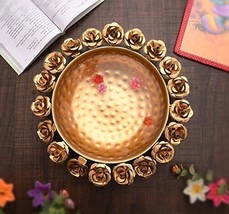 URLI decorative Bowl Round Flower Border Bowl for Floating Flowers and T... - $33.65