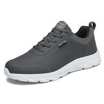 Leather Men&#39;s Shoes Trend Casual Shoes  Male Sneakers Non-slip Footwear ... - $50.48