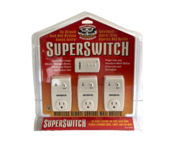 Blackstone Super Switch 203100 Wireless Remote Control Wall Outlets, Bra... - $42.08