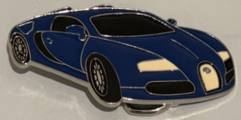 Bugatti Veyron Racer Blue Racing Car Metal Unisex Men’s Belt Buckle - $13.98