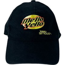 Mellow Yellow Soda Pop Beverage Hat Cap Black Adjustable - £8.25 GBP