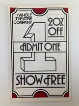 1978-1979 The Whole Theatre Company The Trojan Woman and The Homecoming - $14.22