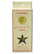 Pondicherry Incense Cones (20 Cones) Lotus - £8.07 GBP