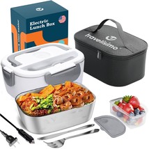 Electric Lunch Box 80W, 3 In 1 Ultra Quick Portable Food Warmer 12/24/11... - £55.98 GBP