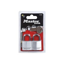 Master Lock 9130EURT 30mm Aluminium Padlocks Twin Pack Keyed Alike  - $19.00