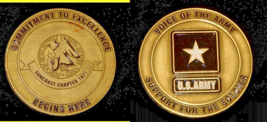 BIG 50mm VOICE OF THE ARMY  ASSOC of US ARMY Challenge Coin - $410.63 MXN