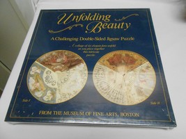 NEW Unfolding Beauty A Challenging Double-Sided Jigsaw Puzzle 20” Round ... - £21.75 GBP