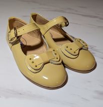 Vintage Mary Jane Yellow Toddler Girl's Leather Upper Shoes Size 7 - $49.49