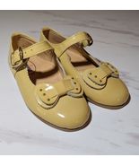 Vintage Mary Jane Yellow Toddler Girl's Leather Upper Shoes Size 7 - $49.49