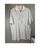 1764 Signature Polo Shirt Mens Off White Performance Stretch Beach Size ... - $613.68 MXN
