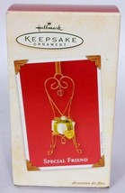 Hallmark Keepsake Christmas Ornament Special Friend Chair With Gift 2003 - $16.83