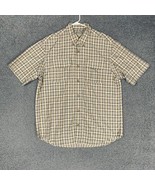 Duluth Trading Performance Shirt Adult Large Medium Pockets Button Up Ca... - £12.85 GBP