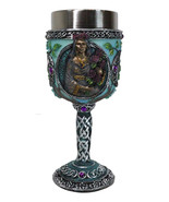 Wicca Triple Moon Goddess Maiden Mother Crone Witchcraft Wine Goblet Cha... - $38.28 CAD