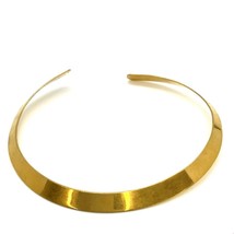 Vintage Estate Signed Levin Sterling Gold Tone Designer Collar Necklace size 10&quot; - £111.32 GBP