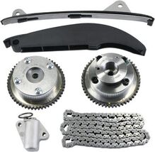 Timing Chain Kit with Intake and Exhaust VVT Gear with Guide Tensioner Cam - $180.63