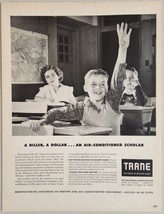 1950 Print Ad Trane Heating &amp; Air Conditioning Kids in School La Crosse,WI - £14.61 GBP